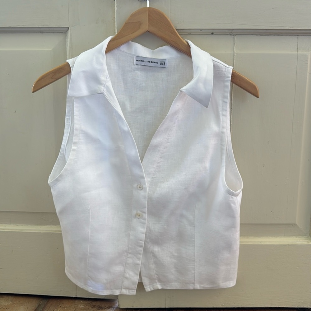 Faithful the brand collared tank- size 4. Good condition.